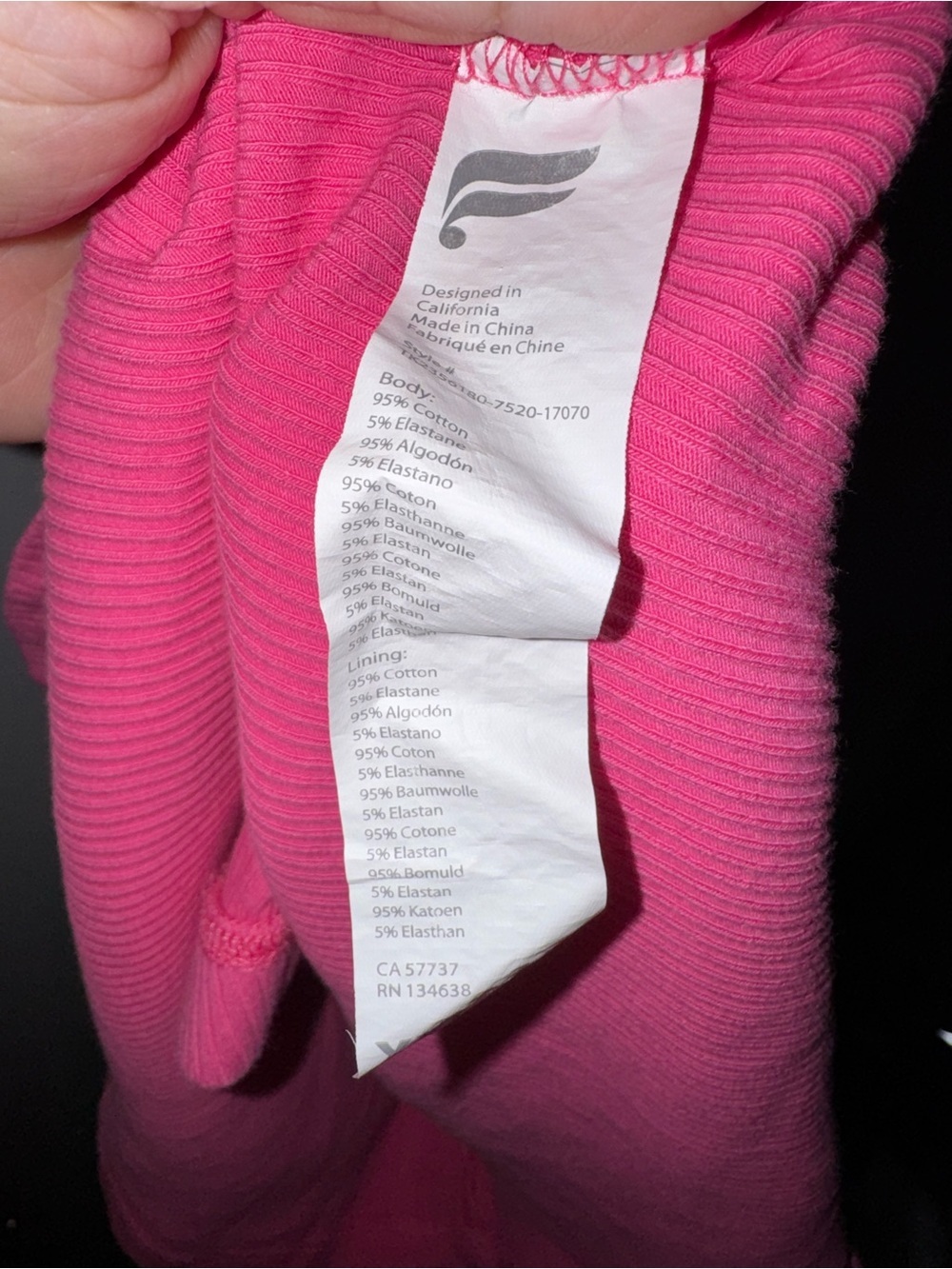 Fabletics Ribbed Tank Top - Hot Pink - Picture 4 of 6